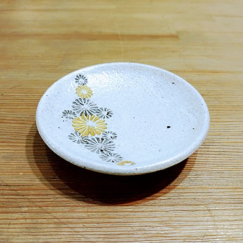 小鹿田焼の豆皿　１０cm　【武雄焼】